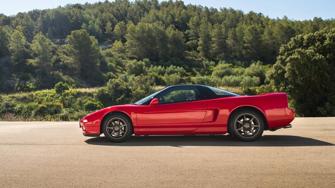 1990 Honda NSX red side static